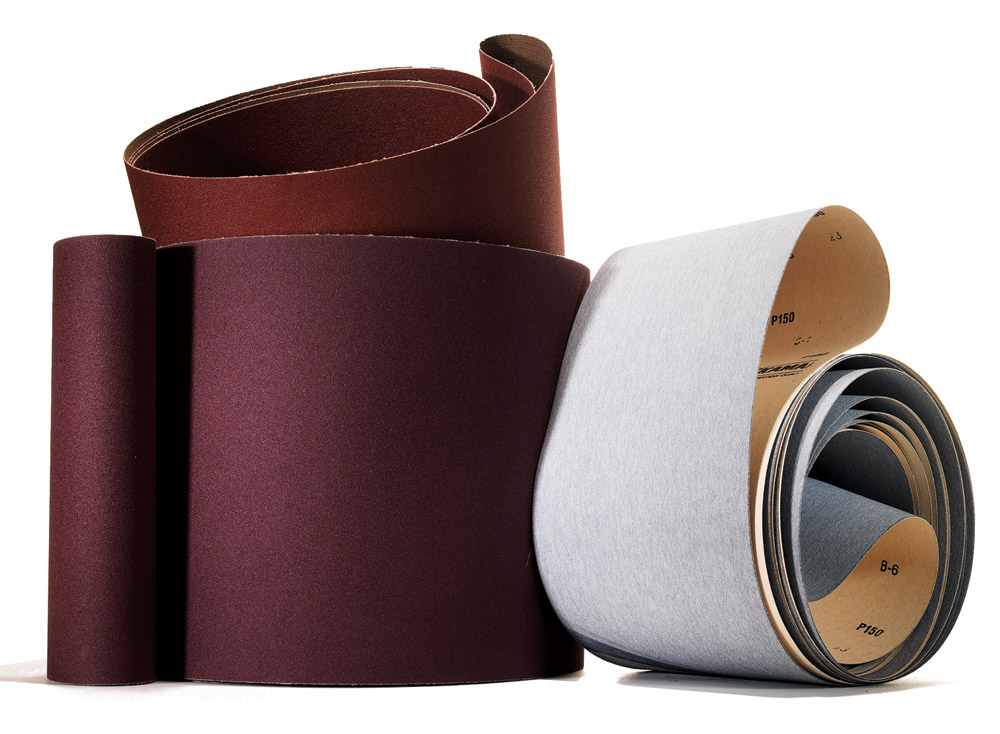 Various sanding belts width and materials